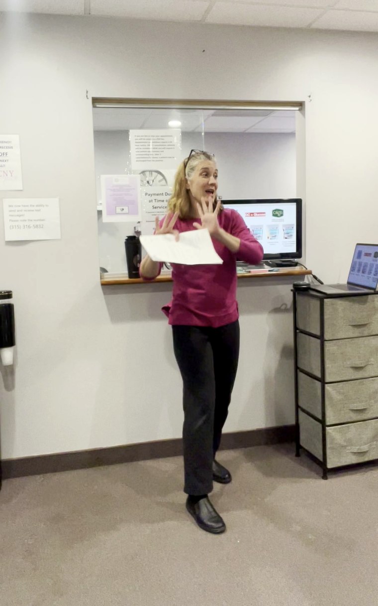 Jennifer Brown with a warm expression while speaking
